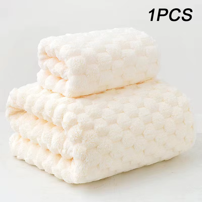 Serviette de bain douce et à séchage rapide, serviette enveloppante en molleton de corail, grande, é