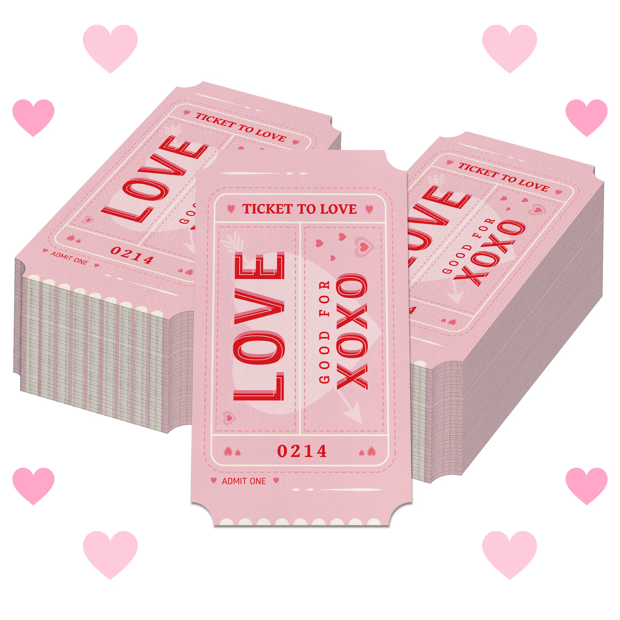 Serviettes d'amour pour la saint-valentin, 20/40/60 pièces, mouchoirs en papier pour câlin et baiser