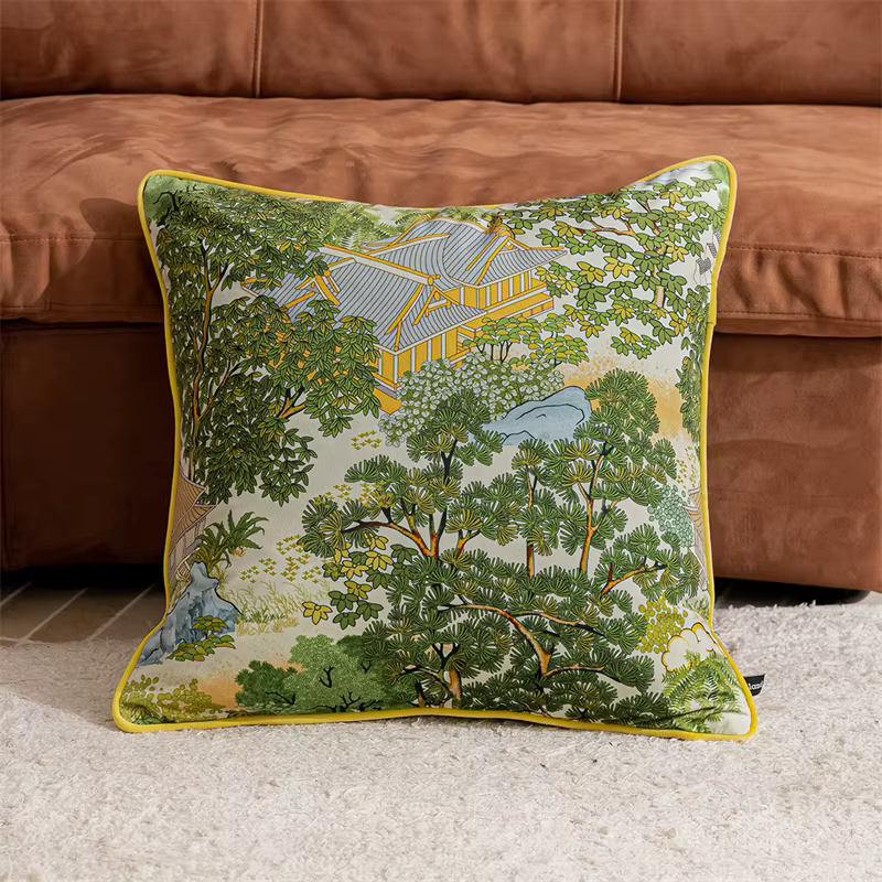 Housse de coussin vintage motif guépard pour mobilier de patio, housse décorative léopard pour canap