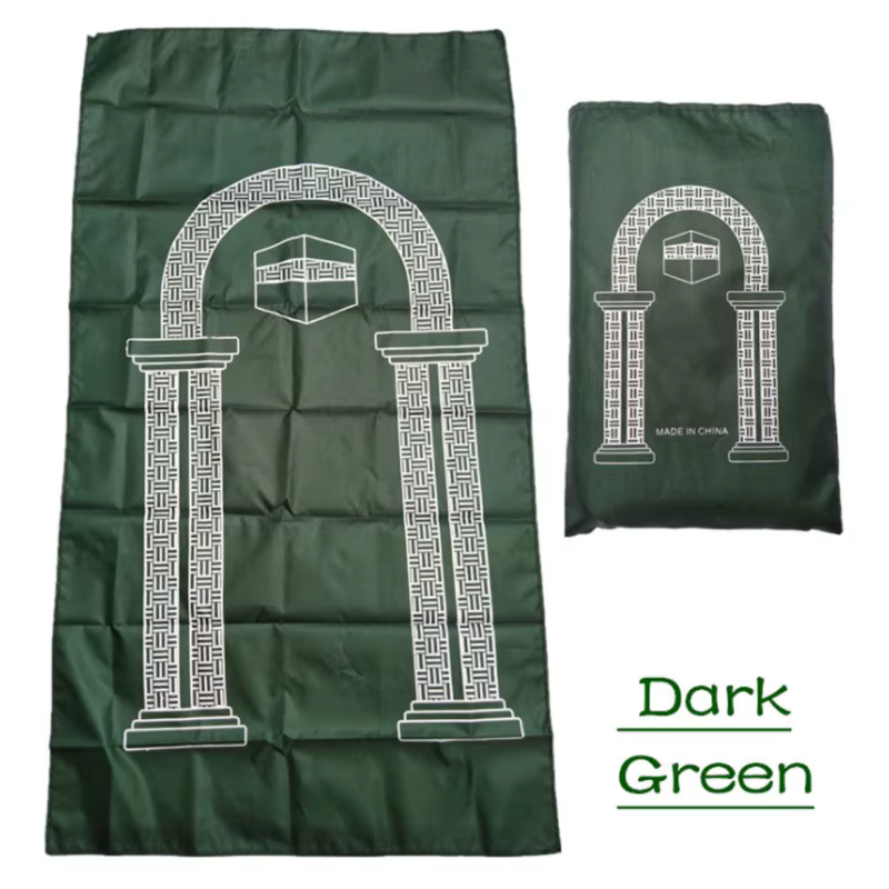 Tapis de prière musulman portable, prière de voyage, polymères de prière, islamique, arabe, à genoux