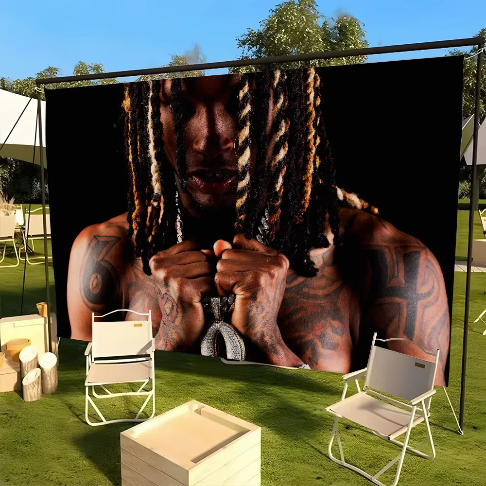 Ramed-Tapisserie drôle K-King V-Von Welcome to O'nights Flag, imprimés Bedroom, Living Room, Home Do
