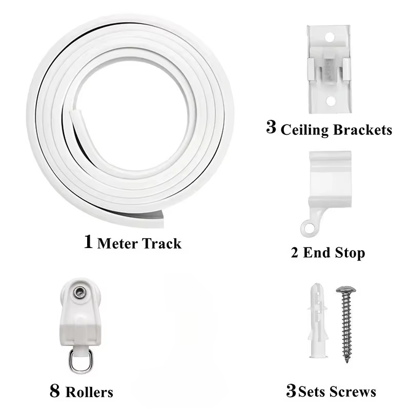 Rideau Flexible et pliable de 1 à 6M, pour chambres à coucher, balcons, salles de bains, diviseur de