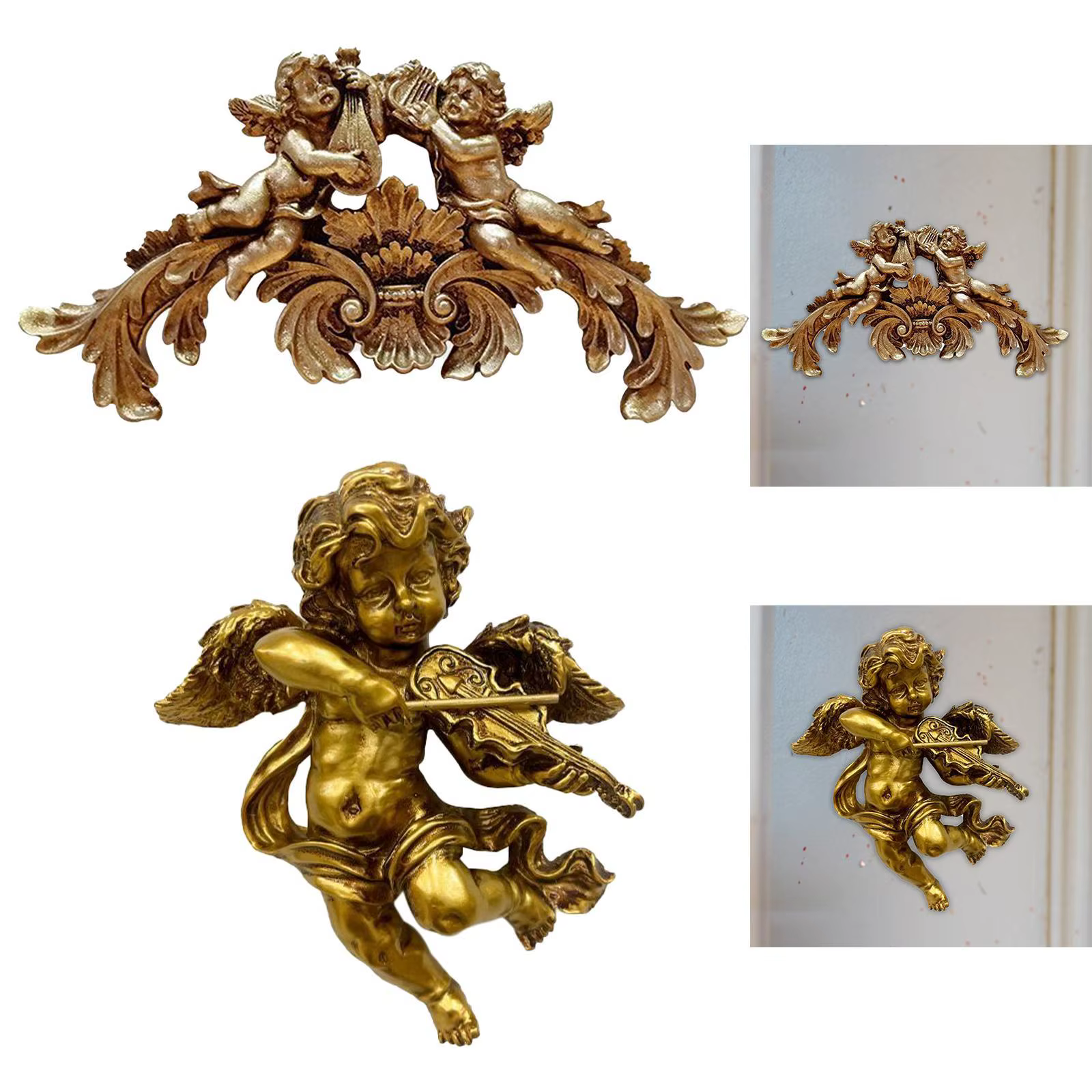 Sculpture murale d'ange, décoration de maison, Collection de cadeaux d'anniversaire, Statue d'ange d