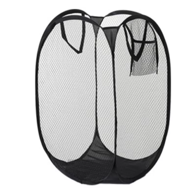 Panier à linge pliable en maille, panier à vêtements sales ventilé, panier de rangement permettant d