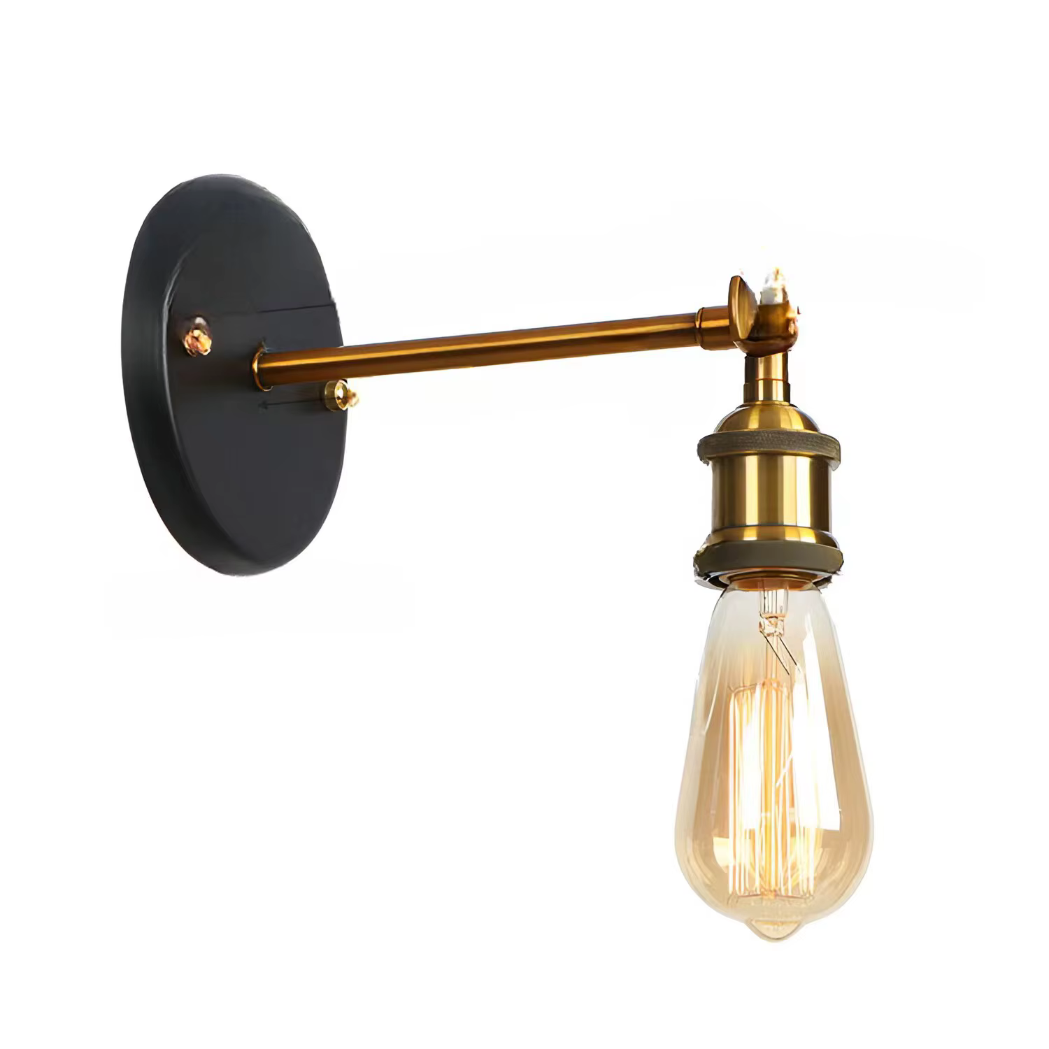 Lampes de décoration pour chambre à coucher, prise de salon, câble de 1.8m, lumière industrielle noi