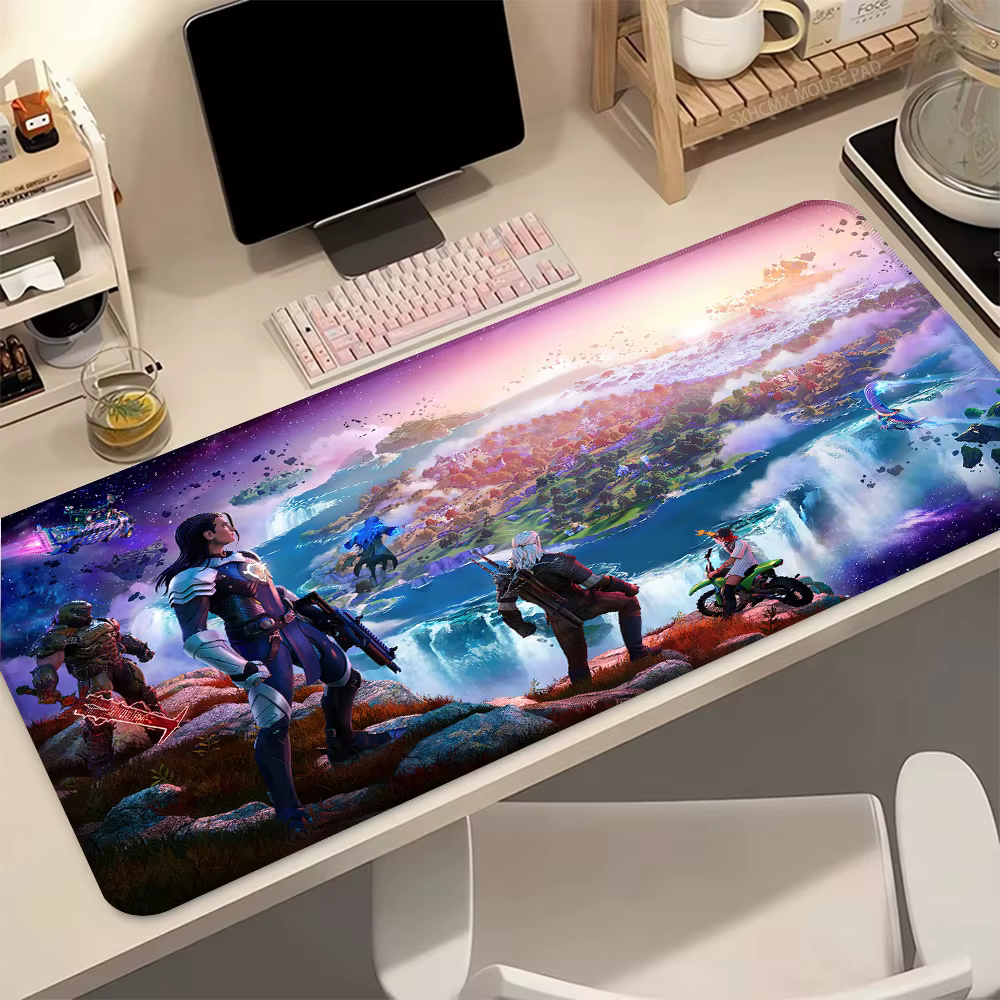 Tapis de souris de jeu F-Fortnite, tapis de bureau Anime, accessoires informatiques, tapis de bureau