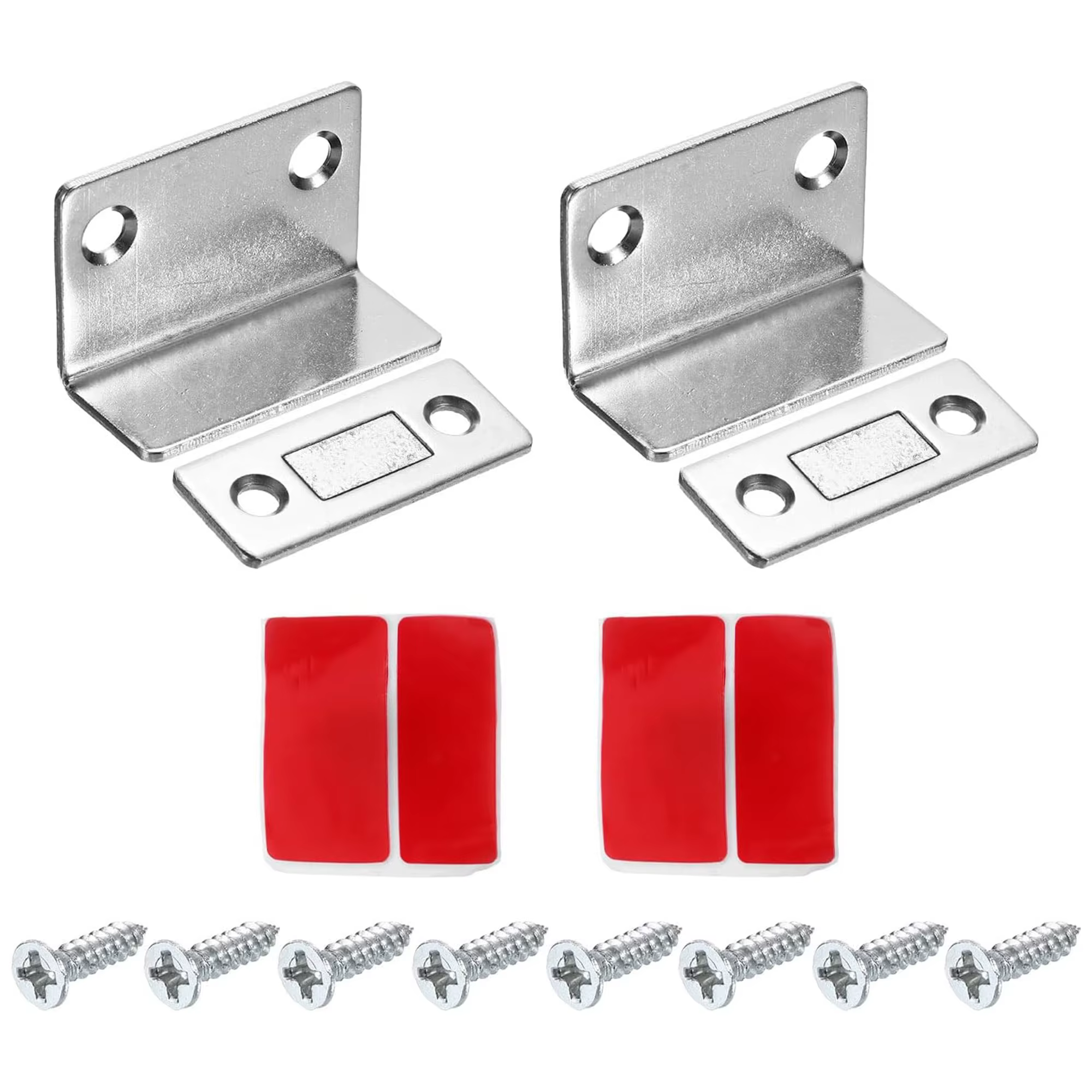 Boucle magnétique ultra-fine en forme de L pour porte d'armoire, aimant de tiroir, aimant de porte d