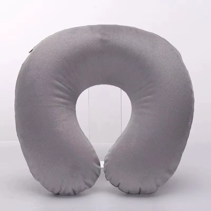 Oreiller de voyage gonflable Portable en forme de U, 1 pièce, soutien de la colonne cervicale, couss