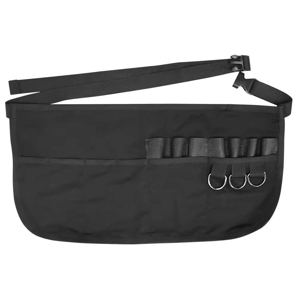 Tablier de styliste noir imperméable, pour coiffure, coloration, shampoing, coupes de cheveux, envel
