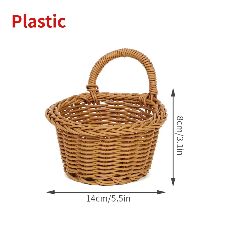Panier de rangement de cuisine avec poignée paniers suspendus tissés pour salon fruits divers organi