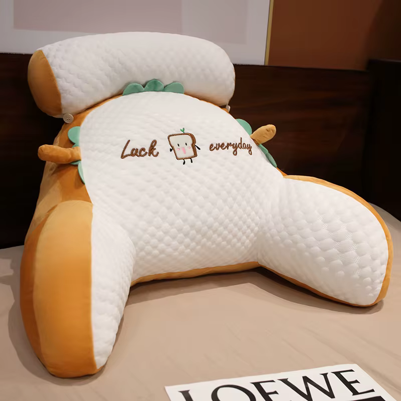 Coussin de lecture pour adultes, support ergonomique pour le dos, avec housse rafraîchissante pour r
