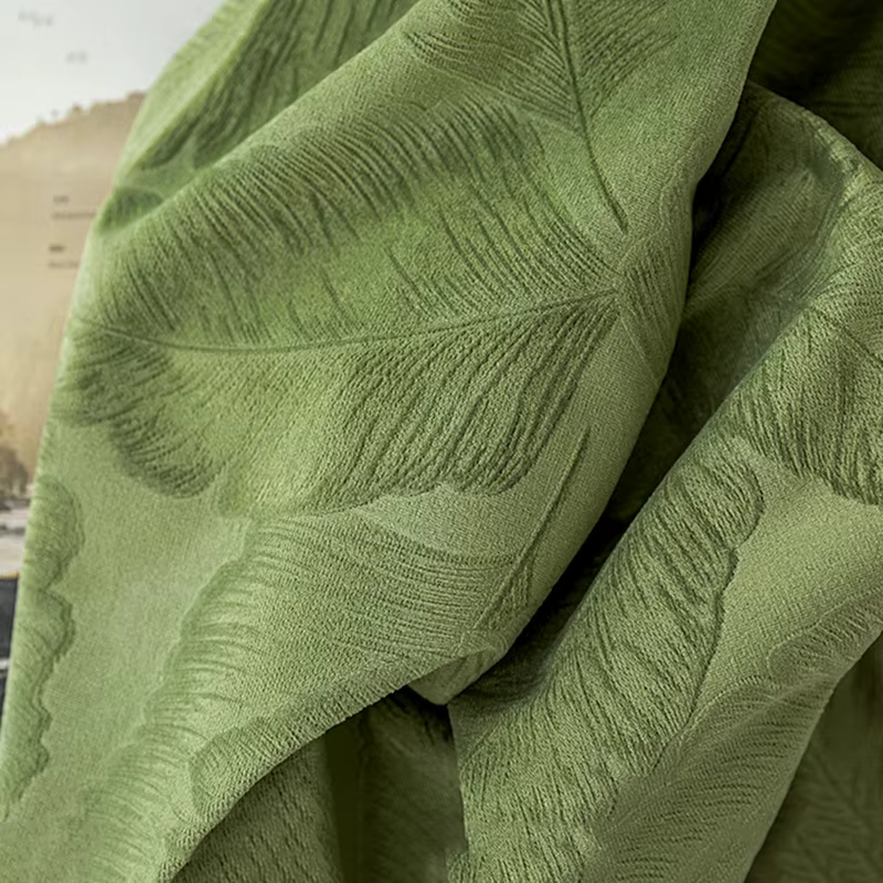 Rideaux occultants en velours vert olive, rideaux en relief cuir chevelu, luxe abordable, moderne, s