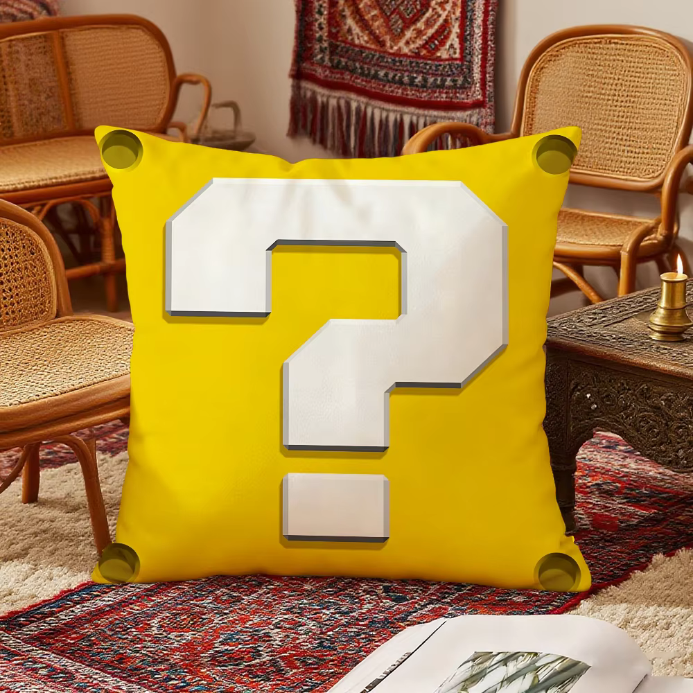 Housse de coussin M-M-marios-S, style mignon, pour chambre à coucher, canapé, décoration de la maiso