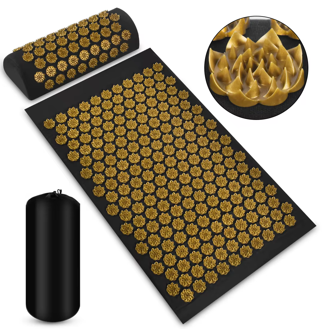 Pranamat Eco Lotus Spike Mat Acupuncture Massage Coussin Kuznetsov's Applicateur pour Cou Pied Dos Y