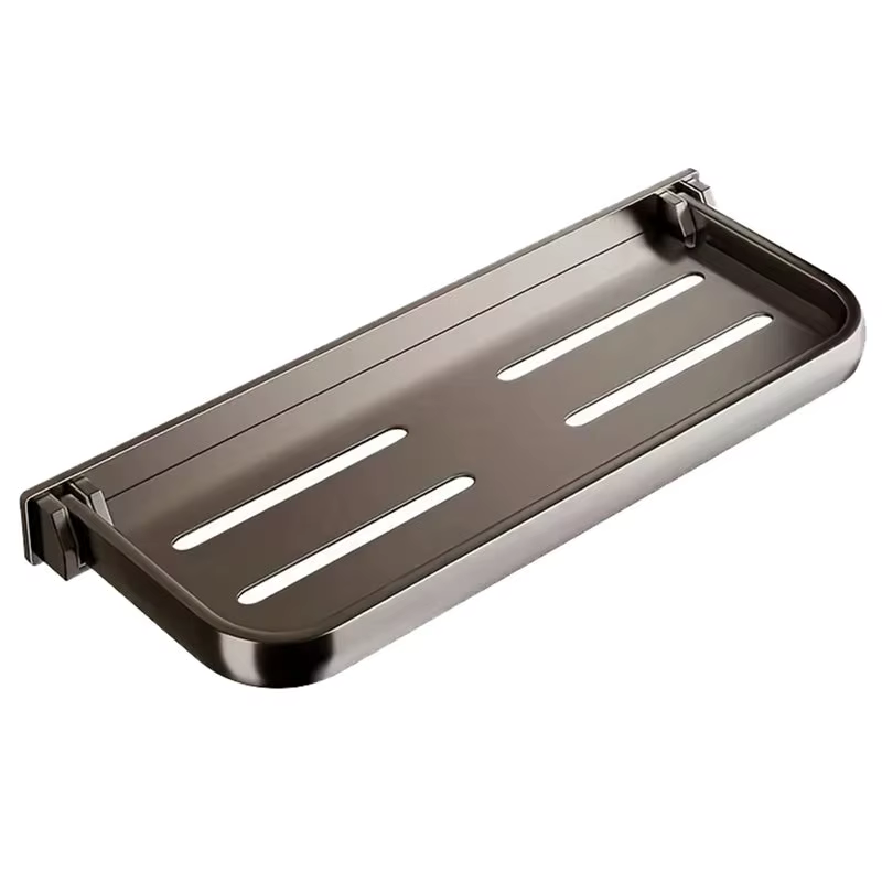 ABKW-Étagère pliante pour salle de bain, support mural en aluminium pour économiser de l'espace, fac