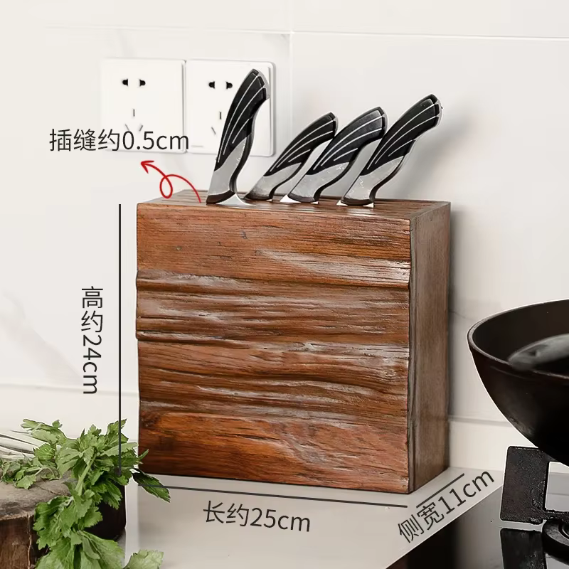 porte-outils de cuisine en bois massif