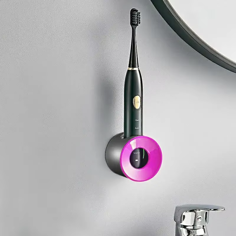 Porte-brosse à dents mural, organisateur de salle de bains, Double trou unique, accessoires de bross