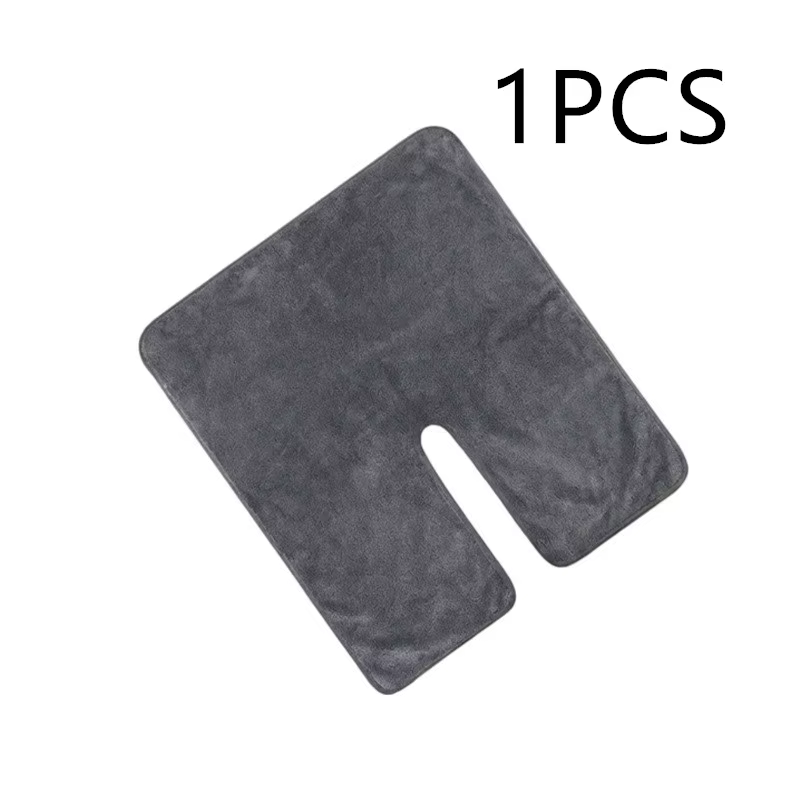 Serviette de visage épaisse en microfibre en forme de U pour salon de beauté, compresse froide/chaud