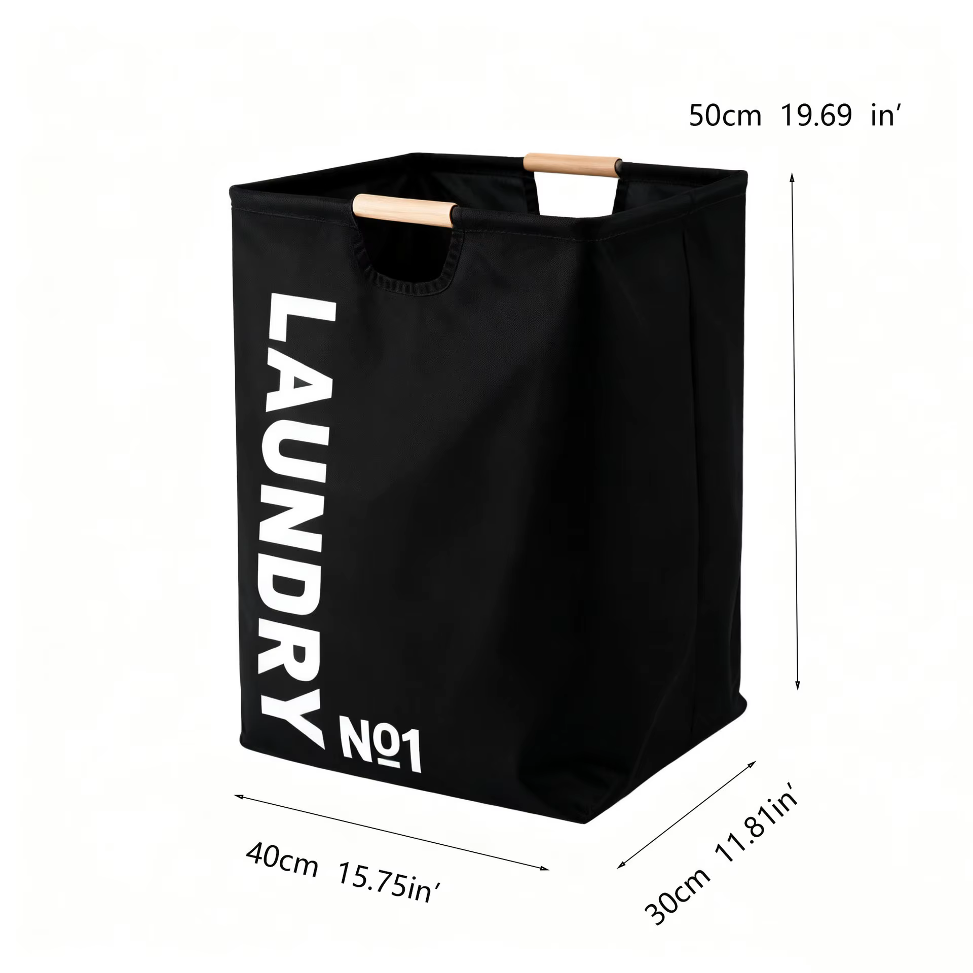 Panier à linge pliable en tissu avec poignées, grande capacité, bac de rangement imperméable pour la