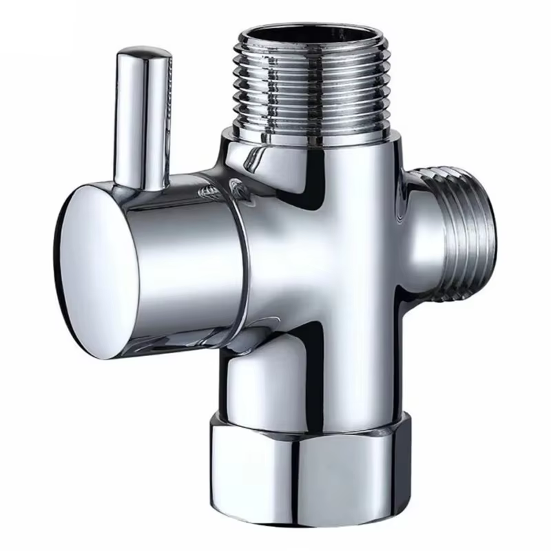 Adaptateur en T 3 voies pour douche, mitigeur de robinet 1/2 pouce, convertisseur de déviateur pour 