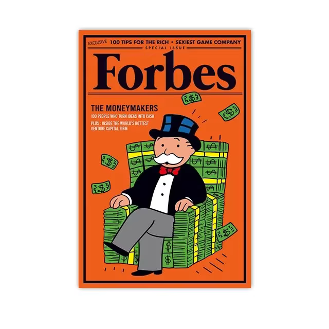Affiche Pop moderne monopole Little Richie Street, Art mural Forbes, peinture sur toile imprimée, im