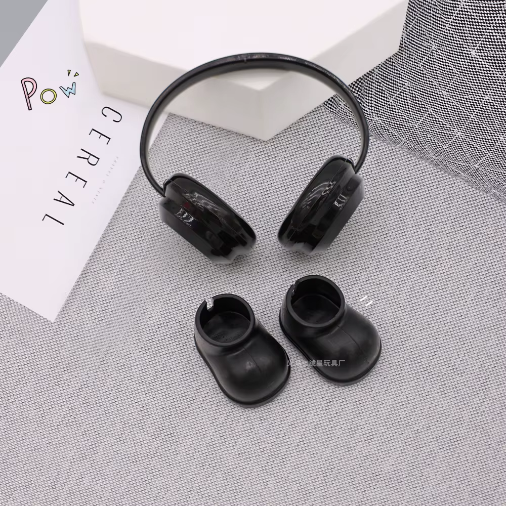 Jouets décoratifs pour casque audio Raab, ensemble de chaussures cool pour casque audio, poupée avec