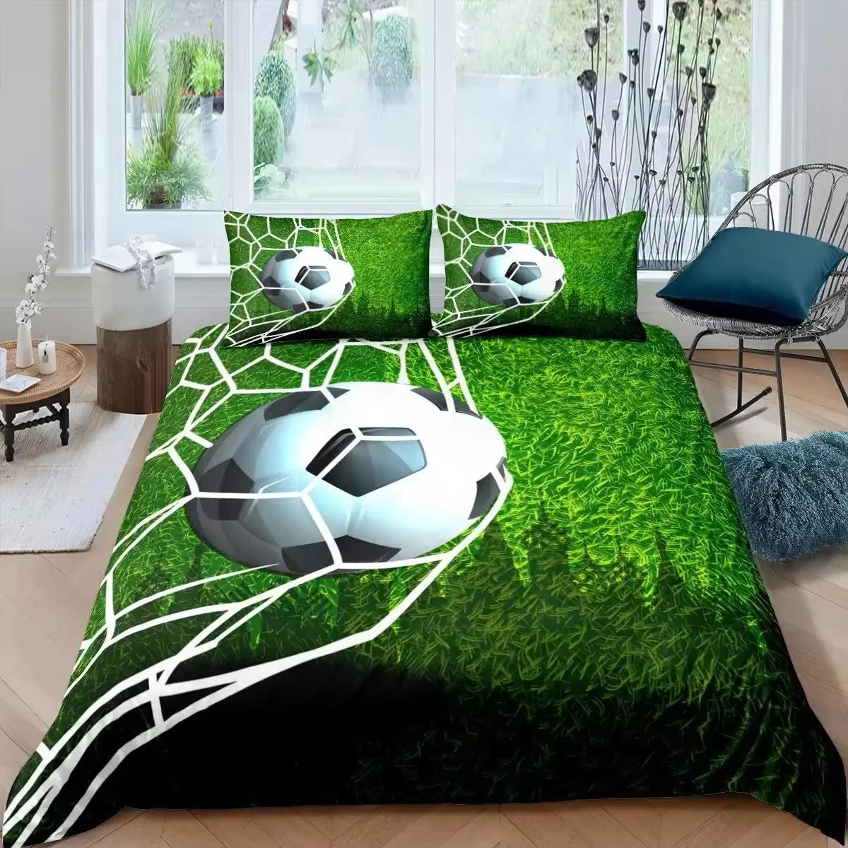Ensemble de housse de couette de Football américain, jeux de sport pleine taille, ensemble de literi