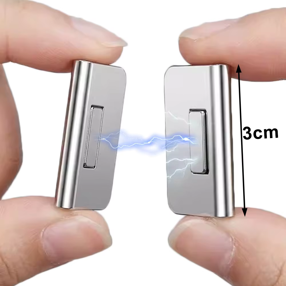 Attaches magnétiques pour rideaux – Empêchent la fuite de lumière – Aimants invisibles en métal pour