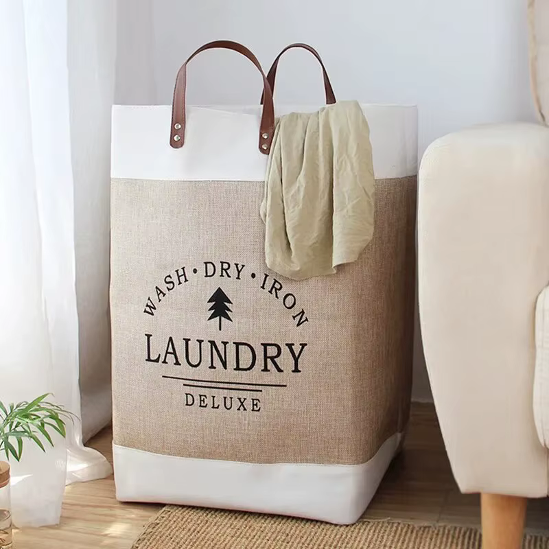 Panier à linge de grande capacité, panier à vêtements sales, panier à linge en tissu, panier de rang