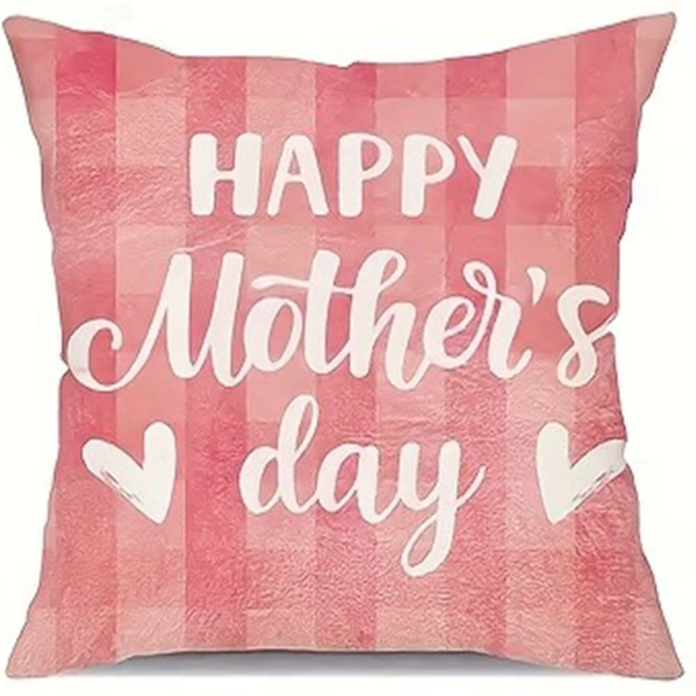 Housse de coussin en Polyester avec fermeture éclair, motif exclusif pour la fête des mères, décorat