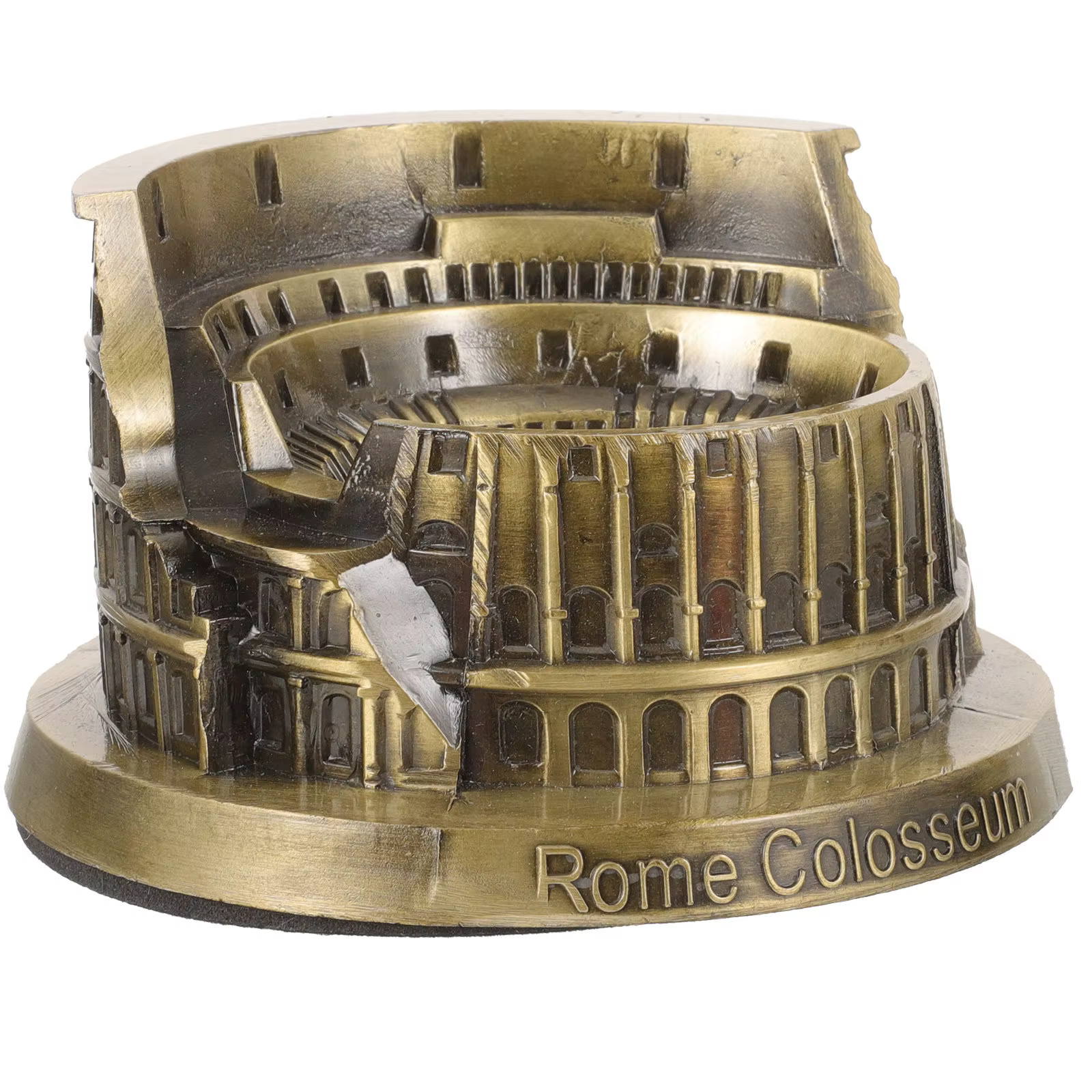 Sculpture réaliste de l'architecture du Colisée de Rome antique, artisanat de qualité, ornement déco