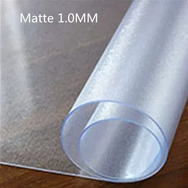 Nappe transparente en PVC, imperméable et résistante à l'huile, anti-brûlure, en verre souple en sil