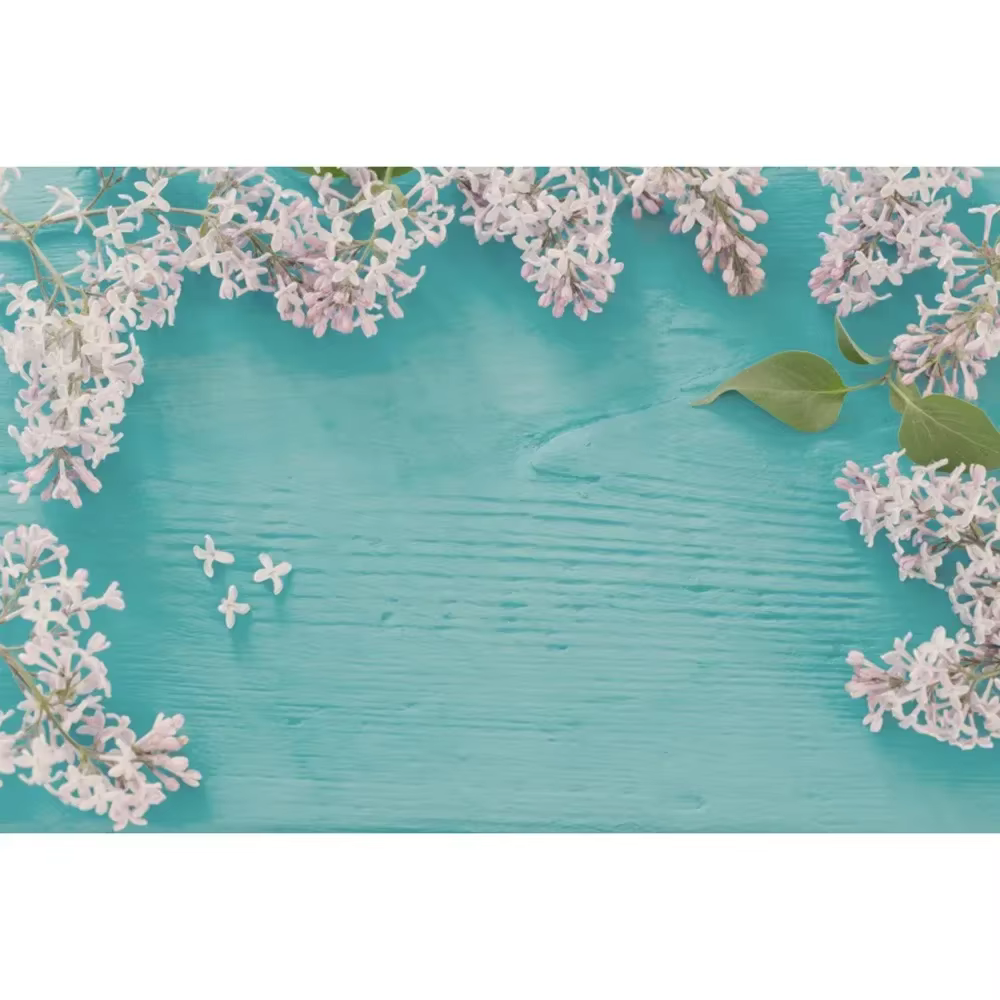 MOON.QG Fond mural en bois à motifs floraux, arrière-plan en bois pour manucure, photographie culina