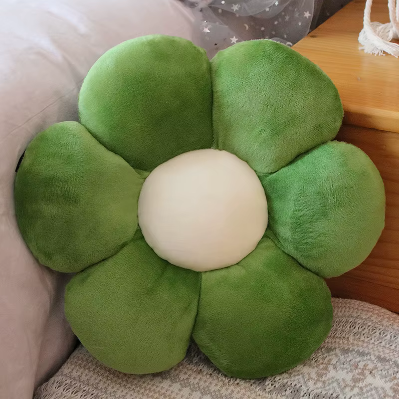 Coussin de siège de sol en peluche pour fille, tatami sans fleur, aucun pétale, 4 couleurs, décorati