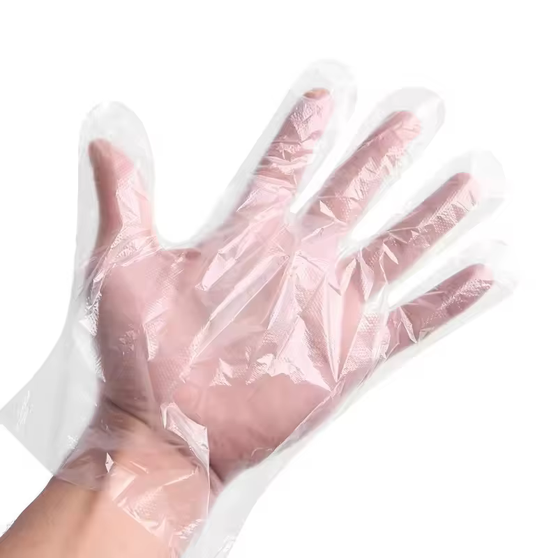 100/200 paires de gants en plastique jetables multifonctionnels emballés individuellement gants PE v