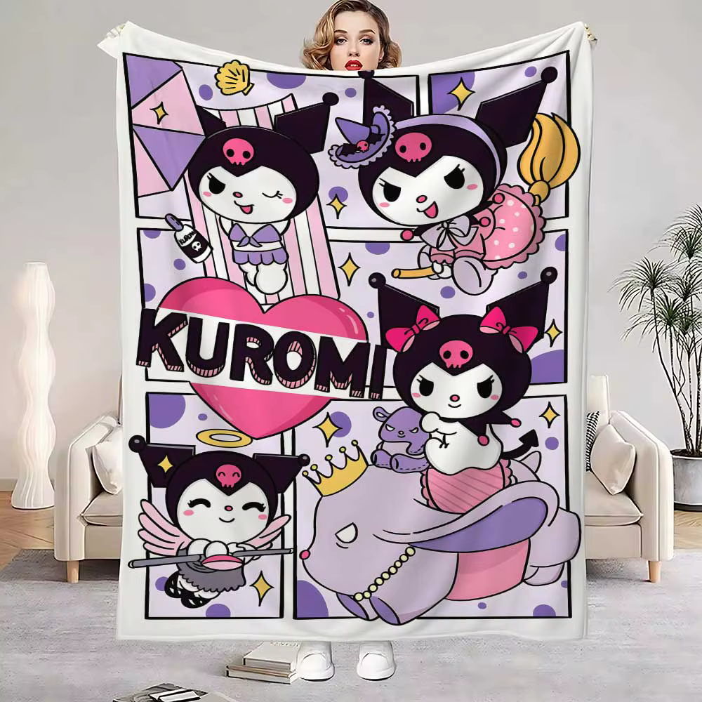 Couverture de luxe pour canapés Kawaii Kuromis, couverture de lit King Size, intérieur de la maison,