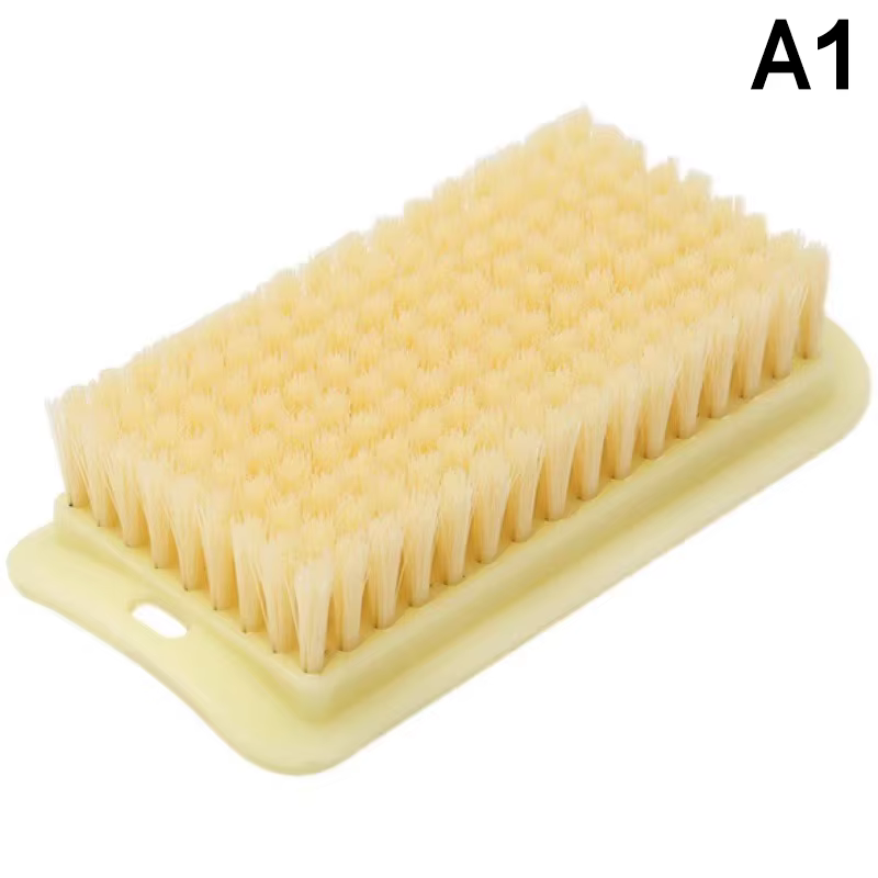 Brosse à linge pour lavage des mains, brosse d'entretien en tissu à poils souples-brosse de nettoyag