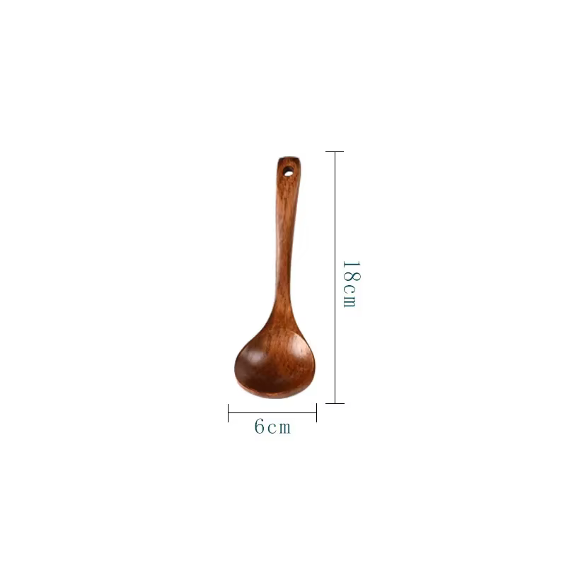 Louche en bois à long manche, ustensiles pour soupe, fait à la main pour la cuisine, ustensiles de c