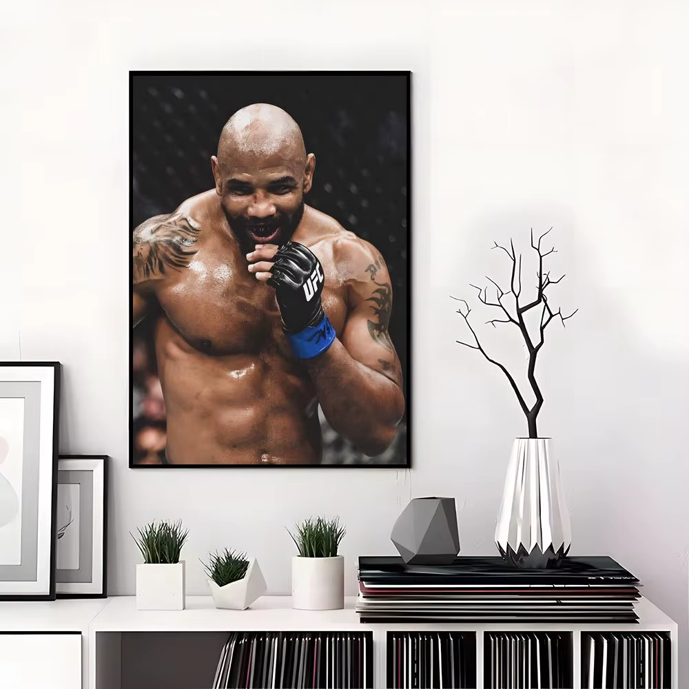 Affiche J-Jon Jones, autocollants haute définition, adaptés à la chambre à coucher, au salon, à la d