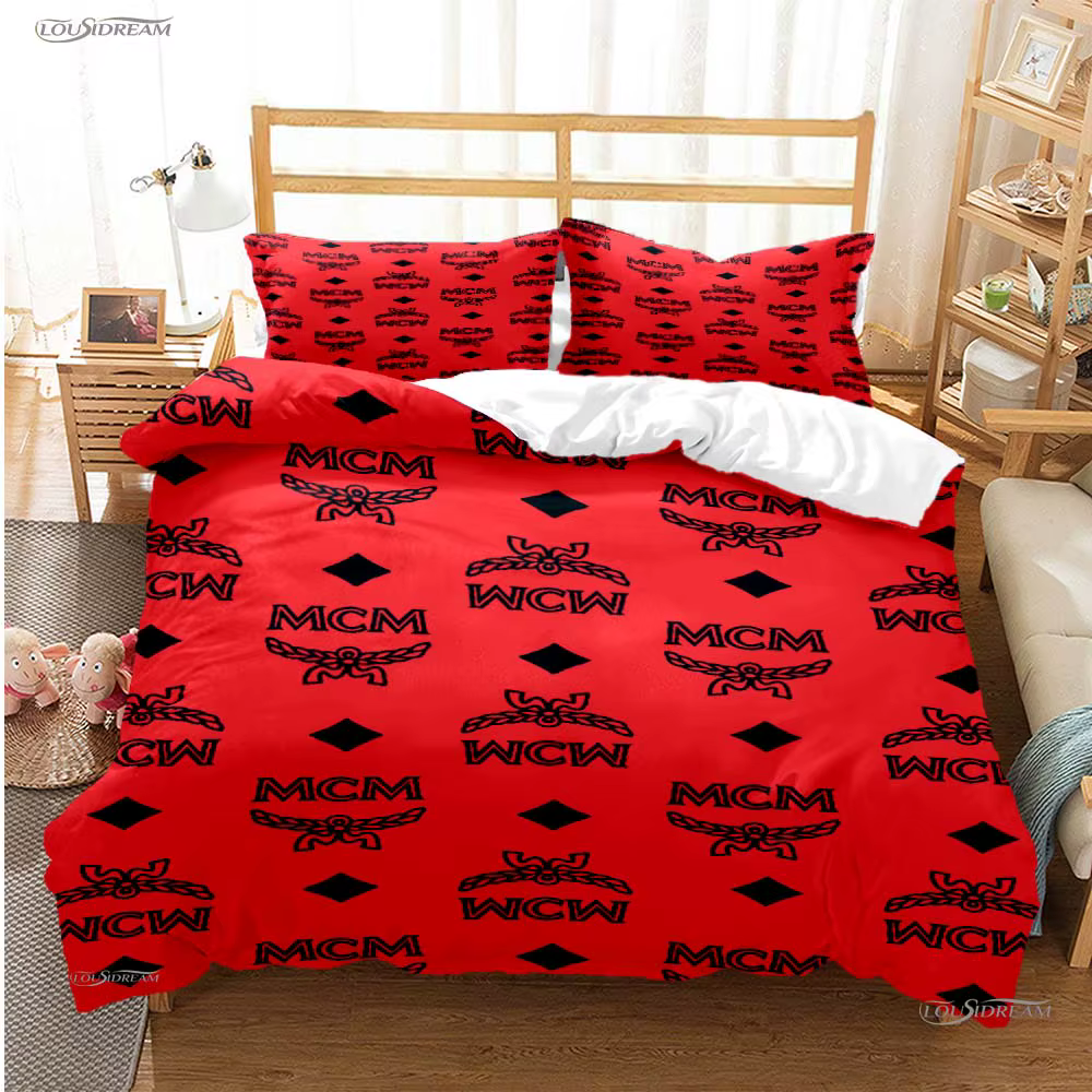 Housse de couette de luxe pour toute la saison, ensemble de literie, housse de couette et taies d'or