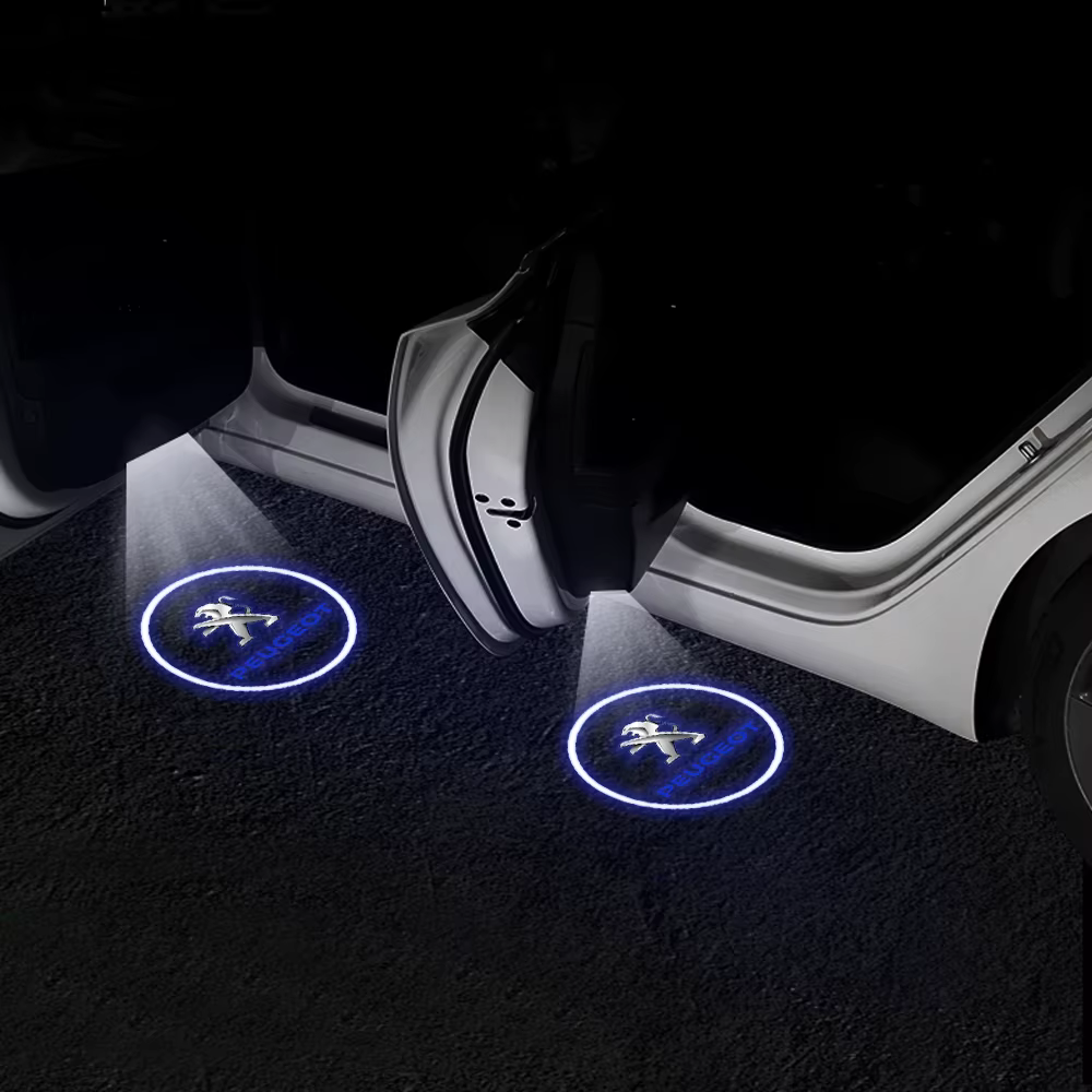 Projecteur LED de bienvenue pour portière de voiture, éclairage d'ambiance, couvercle central pour P