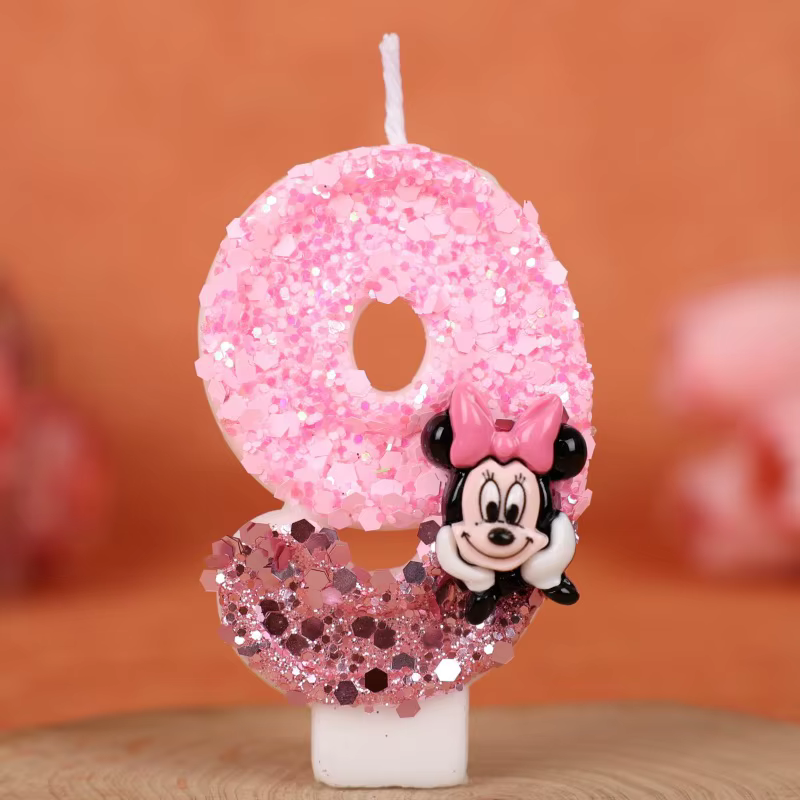 Dessin animé Minnie Minnie gâteau d'anniversaire fête d'anniversaire célébration d'anniversaire rose