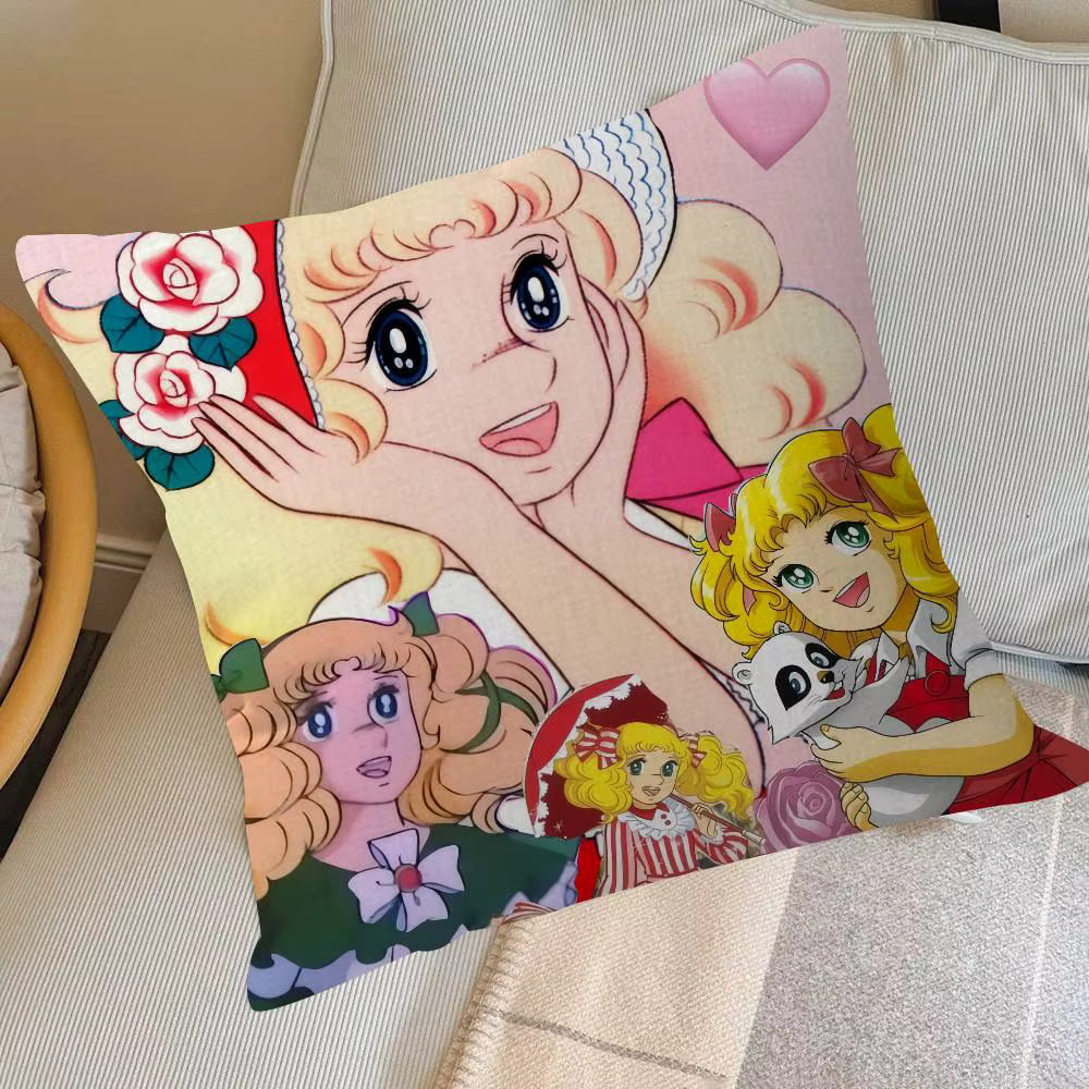 Housse de coussin Anime Candy Candy, housse de coussin pour voiture, housse de coussin pour canapé, 