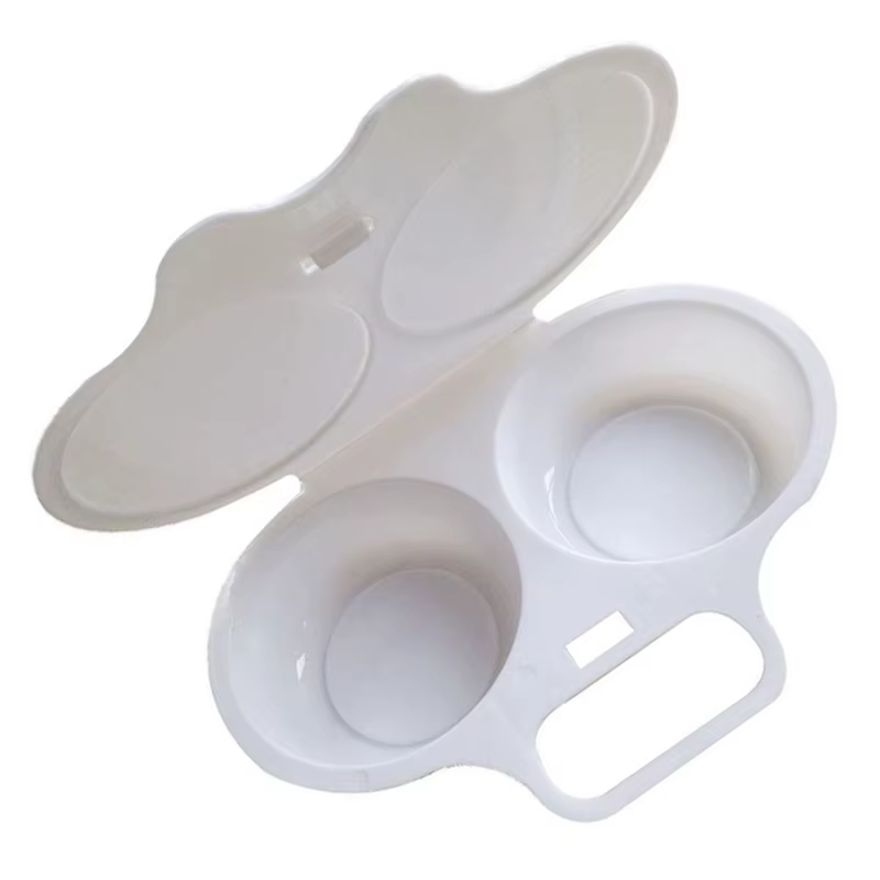 Moule à œufs de forme ronde pour four à micro-ondes, ustensile de cuisson à la vapeur