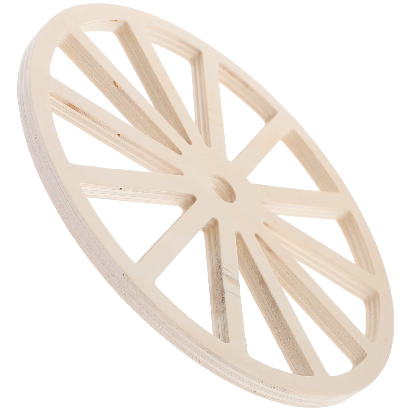 Décor en bois Vintage pour la maison, 1 pièce, ornement décoratif, roue en bois suspendue, ferme, St