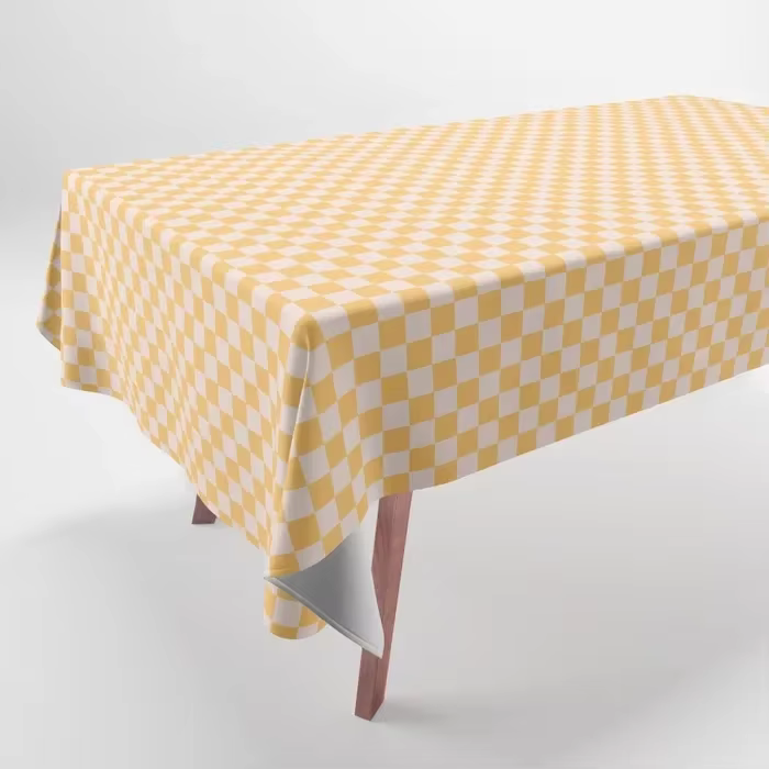 Nappe de table rectangulaire à motif écossais simple pour l'été, décoration de la maison, pour les f