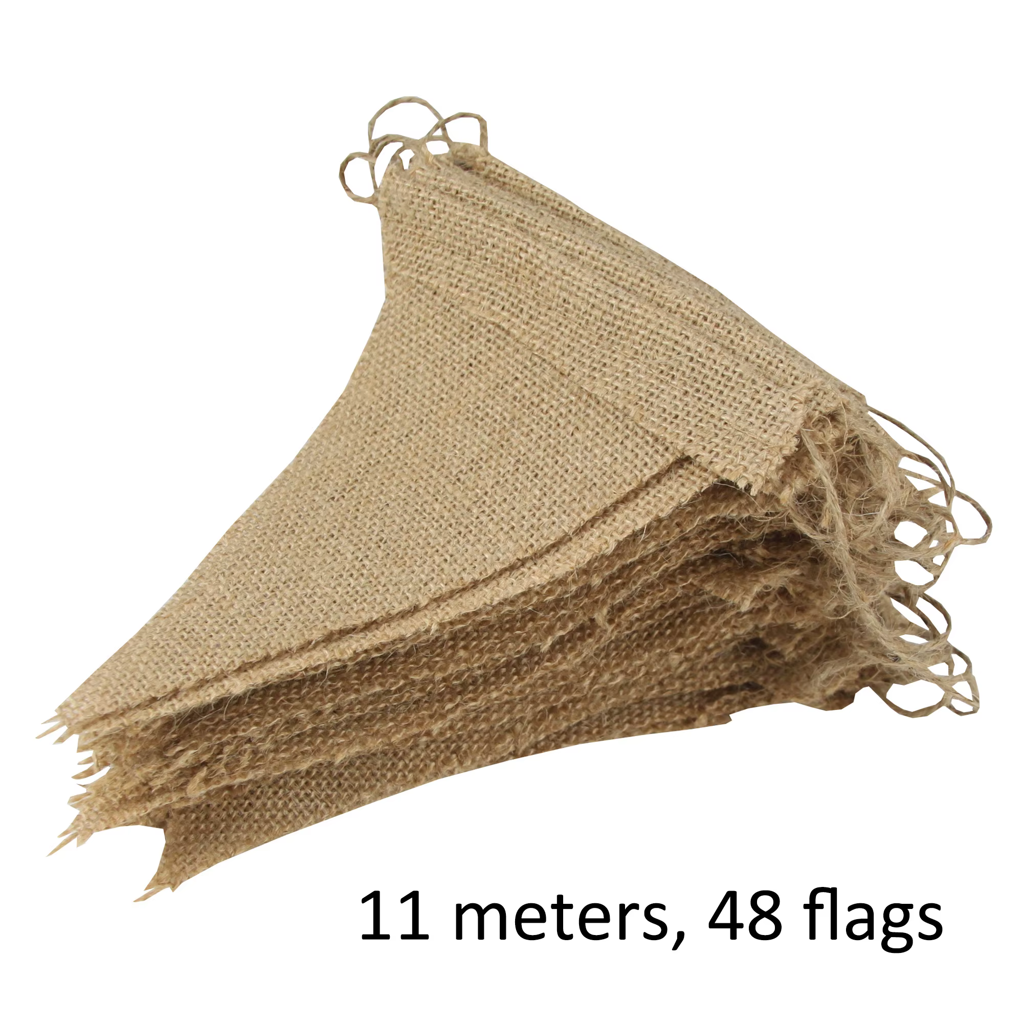 11 M/36FT 48 drapeaux fanion drapeaux hessien décor de fête de mariage banderoles Vintage Photo acce
