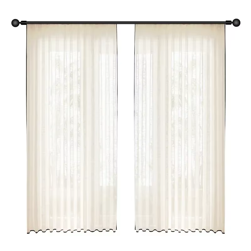 Rideaux pour salon salle à manger chambre français translucide Opaque lin salon balcon japonais
