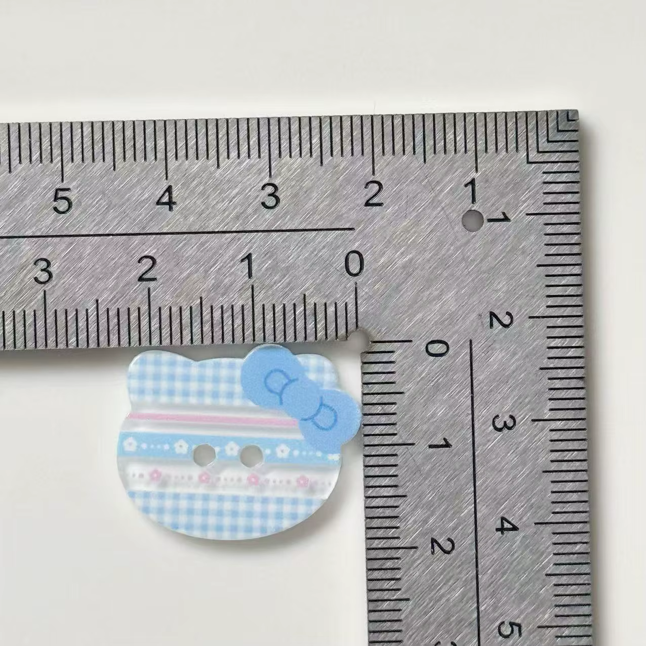 Boutons imprimés à carreaux, matériaux faits à la main, pour vêtements, chaussures, chaussettes, acc