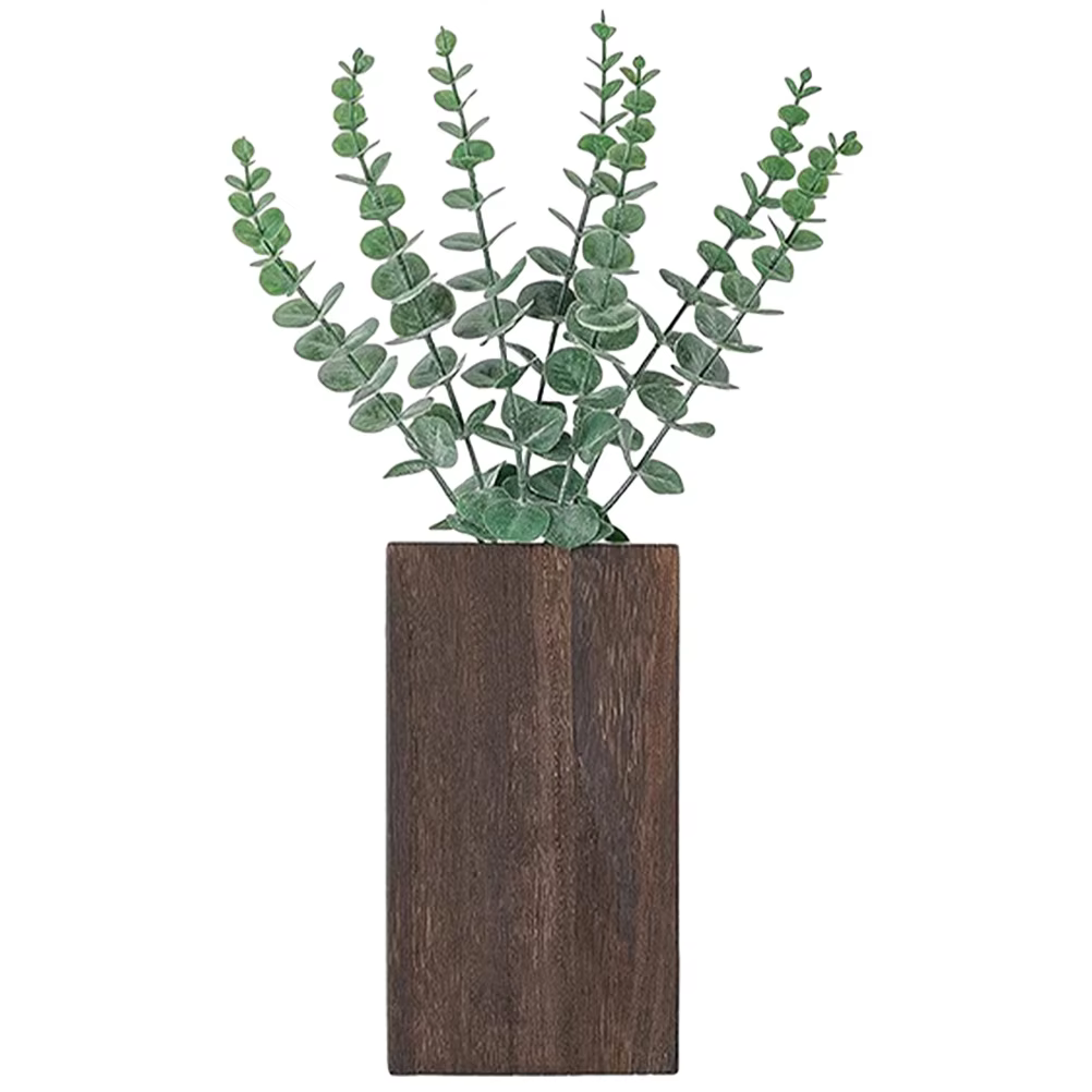 Jardinière murale en bois pour légumes et fleurs séchées, Vase suspendu en bois d'intérieur, décorat